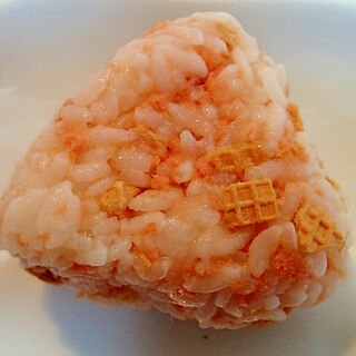 ❤クラッカーと鮭フレークの塩麹おにぎり❤